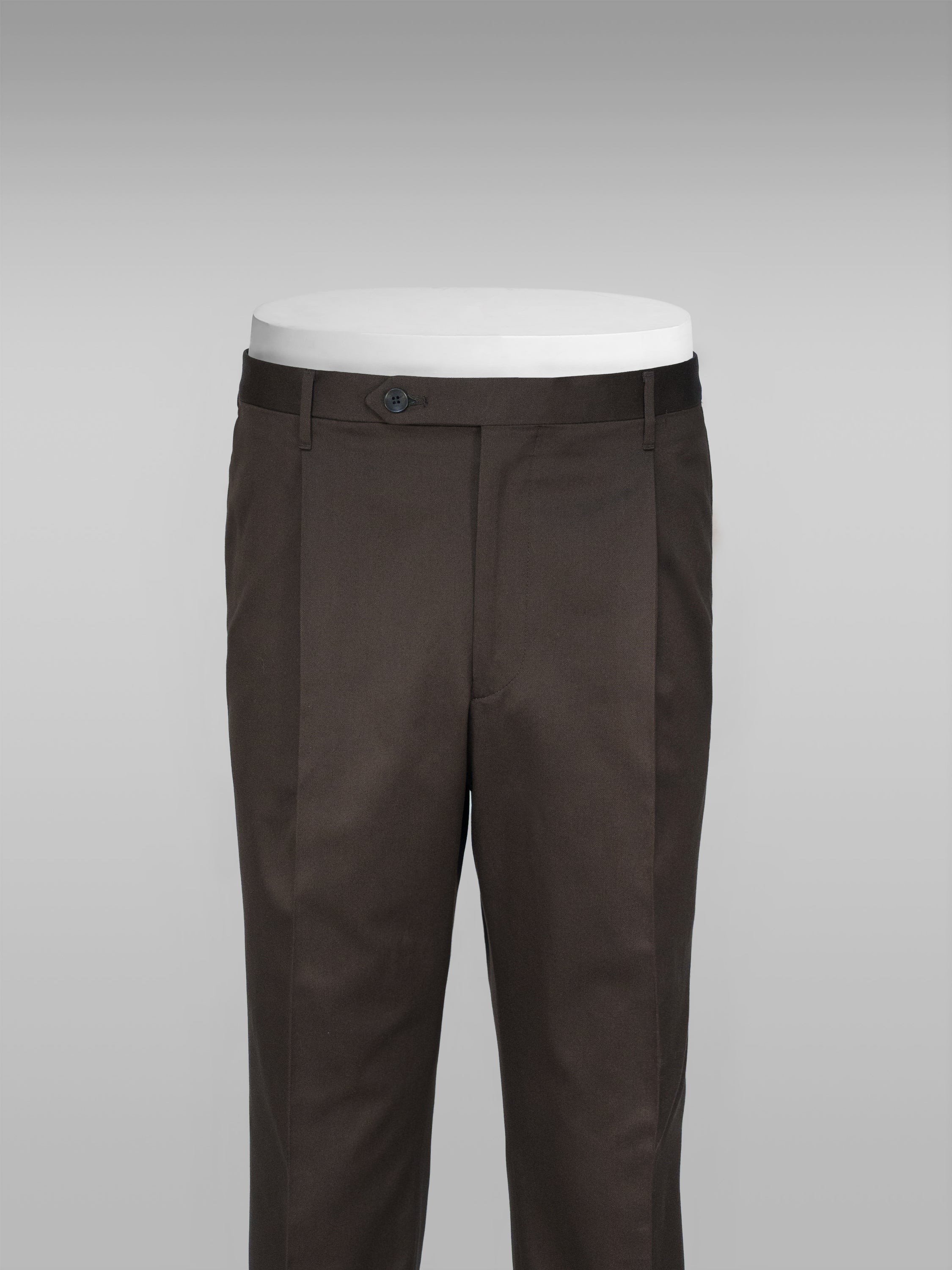 Venezia brown cotton trousers